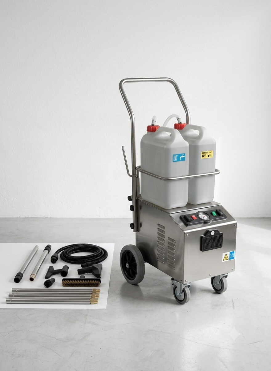 Nettoyeur vapeur sèche industriel NVS Plus Pro Jupiter 190°C pour désinfection en Isère, Drôme et Ardèche
